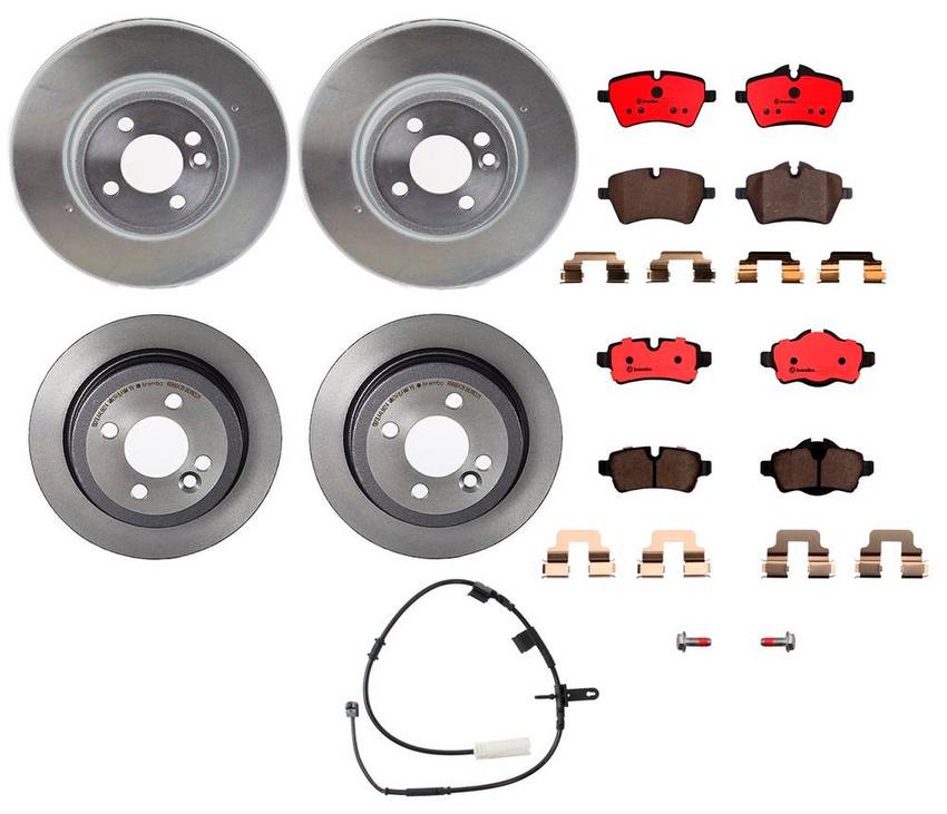 Brembo Brake Pads and Rotors Kit - Front and Rear (294mm/259mm) (Ceramic)